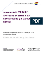 Clase Escrita 1.B_ Aproximaciones Al Campo de La Educación Sexual