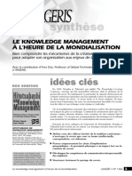 MAN - 128a Le Knowledge Management À L'heure de La Mondialisation