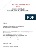 CHILDHOOD ABUSE AND NEGLECT