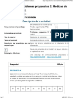 Examen (APEB1-15%) Problemas Propuestos 2 Medidas de Tendencia Central.