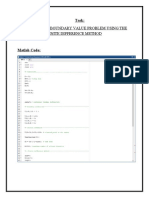 To Solve The Boundary Value Problem Using The Finite Difference Method