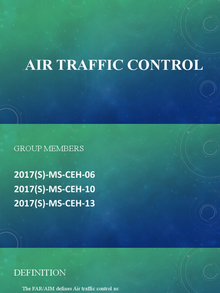 Overview of Air Traffic Control Functions | PDF | Air Traffic Control ...