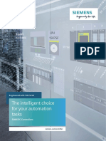 The Intelligent Choice For Your Automation Tasks: SIMATIC Controllers