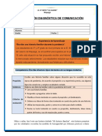 EVALUACIÓN DIAGNÓSTICA DE COMUNICACIÓN 3° 4° Grado