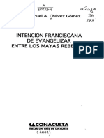 Índice Intención Franciscana de Evangelizar Entre Los Mayas Rebeldes