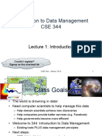 Introduction To Data Management CSE 344
