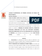 Contestacion de Juicio Oral de Pension Alimenticia