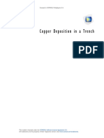 Copper Deposition in A Trench: Created in COMSOL Multiphysics 5.5