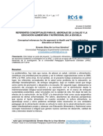 Referentes Conceptuales para El Abordaje de La Salud Y La Educación Alimentaria Y Nutricional en La Escuela