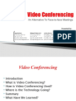 Video Conferencing: An Alternative To Face-To-Face Meetings