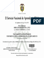 Certificados de Sena