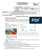 Teorema de Pitágoras guía matemáticas colegio Codema