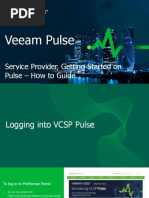 Veeam Service Provider Getting Started On Pulse - How To Guide