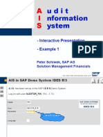 Udit Nformation Ystem: - Interactive Presentation - Example 1