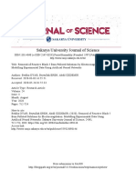 Sakarya University Journal Research on Neural Network Modeling of Reactive Black 5 Dye Removal