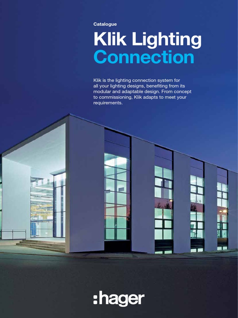 Hager Klik Lighting Connection Catalogue 1220 PDF Lighting