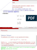 Expresiones Algebraicas, Polinomios y Productos Notables.
