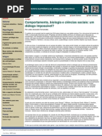 Comportamento, Biologia e Ciências Sociais