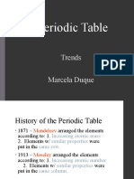 The Periodic Table: Trends Marcela Duque