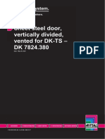 Sheet Steel Door, Vertically Divided, Vented For DK-TS - DK 7824.380