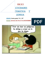 PDF Actividades Virtuales Quinta Semana Sexto Grado