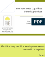 PSIBE - Intervenciones Cognitivas Transdiagnósticas - Clase 3