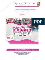 Plan de Desarrollo Municipal 2020-2023