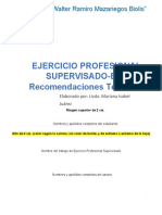 ÍNDICE -EJERCICIO PROFESIONAL SUPERVISADO 2019