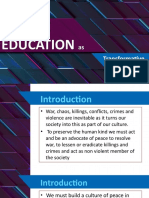 Peace Education As Transformative Education