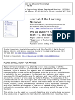 Journal of The Learning Sciences: To Cite This Article: Angela Calabrese Barton & Edna Tan (2010) We Be Burnin'!