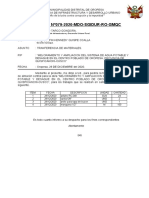 Informe N°43 TRANFERENCIA DE MATERIALES-ptar