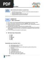 Purposive Communication: at The End of The Unit, The Students Are Expected To Have: Learning Outcomes