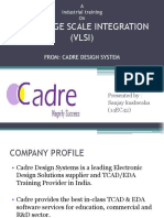Very Large Scale Integration (VLSI) : From: Cadre Design System