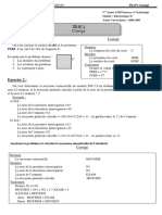 TD1 - Corrigé Notions Algorithmiques