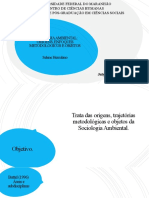 Sociologia Ambiental: Origens, Enfoques Metodologicos e Objetos. (SELENE HERCULANO)