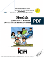 Health: Quarter 4 - Module 4a: Professional Health Career Planning