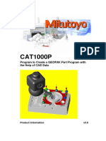 CAT1000P: Program To Create A GEOPAK Part Program With The Help of CAD Data