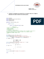 Deber Programacion-4-Ejercicios de If 1-10-Sergio Bolaños