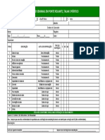 Inspeção semanal de equipamentos de elevação