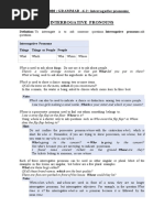 Interrogative Pronouns - Grammar-6-2