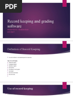 Record Keeping and Grading Software