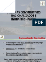 06 - 01 - Sistemas Construtivos Racionalizados e Industrializados PARTE 01