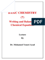 Basic Chemistry (7) : Writing and Balancing Chemical Equations