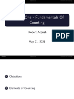 Chapter One - Fundamentals of Counting: Robert Acquah