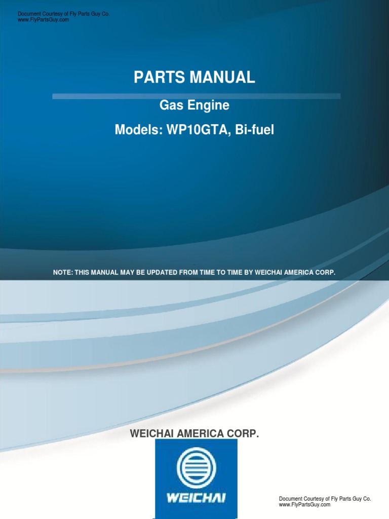 Weichai WP10 Engine Parts Manual | PDF | Turbocharger | Piston