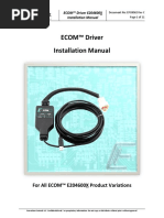 Ecom Driver Installation Manual