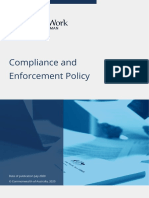 Compliance and Compliance and Enforcement Policy: Table of Content