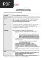 Phase III Work Team Project Charter Data Center Aggregation Implementation