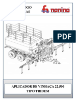 Catálogo - Aplicador de Vinhaça 22.500 - Bitola de 3000MM Tipo Tridem - Rev10