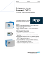 Prosonic S FMU90: Tecnología de medición por ultrasonidos